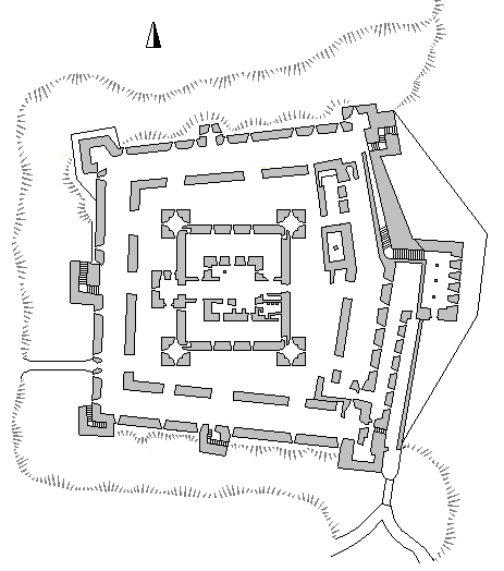 Plan of Belvoir Castle (Israel), Licensed under CC BY-SA 3.0 via Commons, wikimedia.org